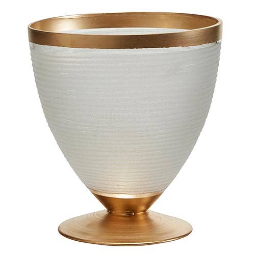 Clear Vase Gold Base
