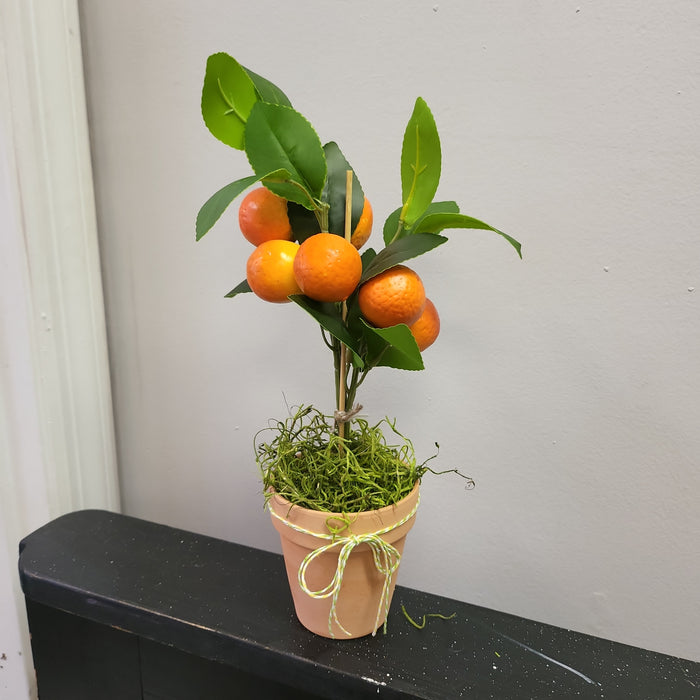 Faux Orange Topiary
