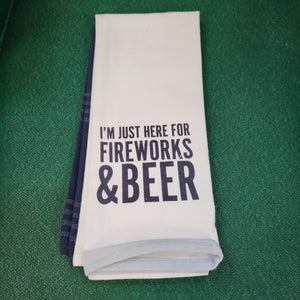 Fireworks & Beer Towel Set