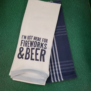 Fireworks & Beer Towel Set