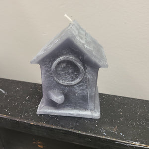 Grey Bird House Candle