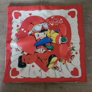 Vintage Valentine Pillow Cover