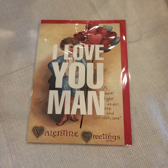 I Love You Man - Valentine Card