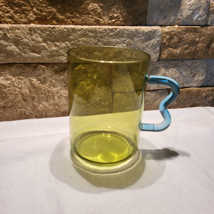 Green Glass Mug