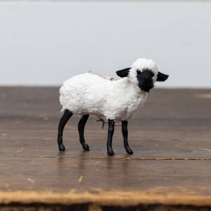 Black & White Sheep Ornament