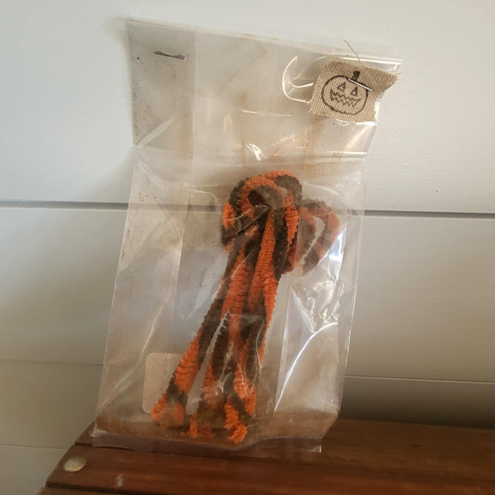 Chenille Halloween Candy Cane Ornaments