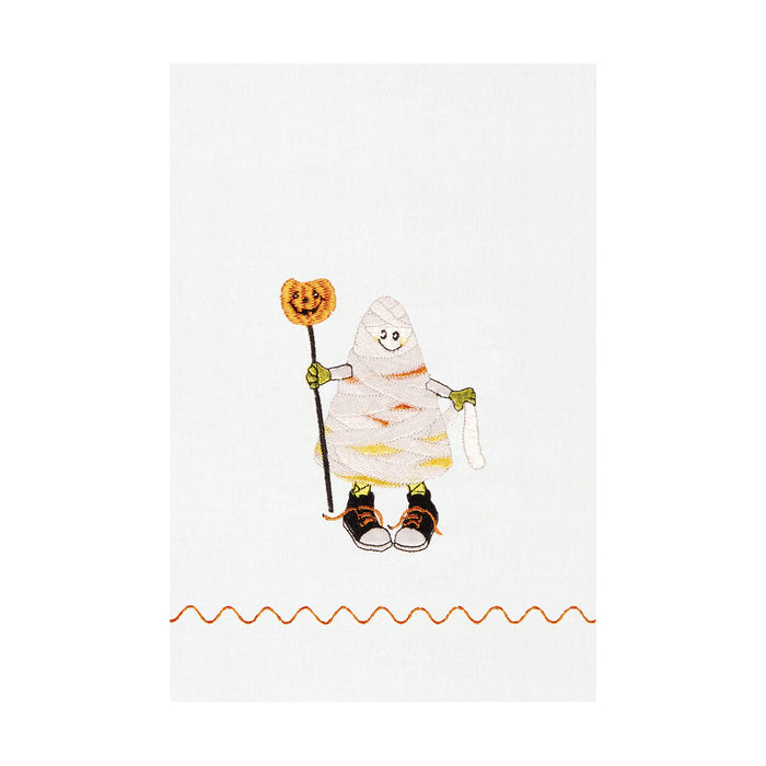 Halloween Candy Corn Mummy Guest Hand Towel