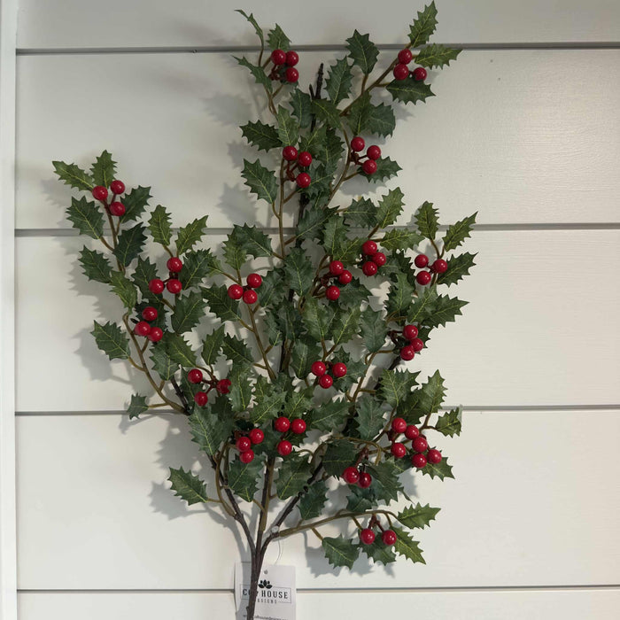 Merry Little Holly & Berries Spray