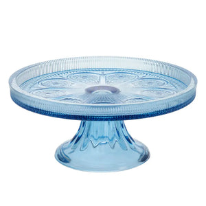 Sky Blue Glass Cake Stand