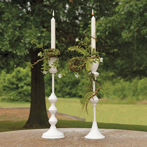 Matte White Candlestick