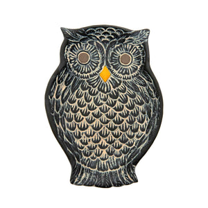 Black Barn Owl Dish - Small