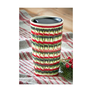 Christmas Festive Red & Green Travel Mug