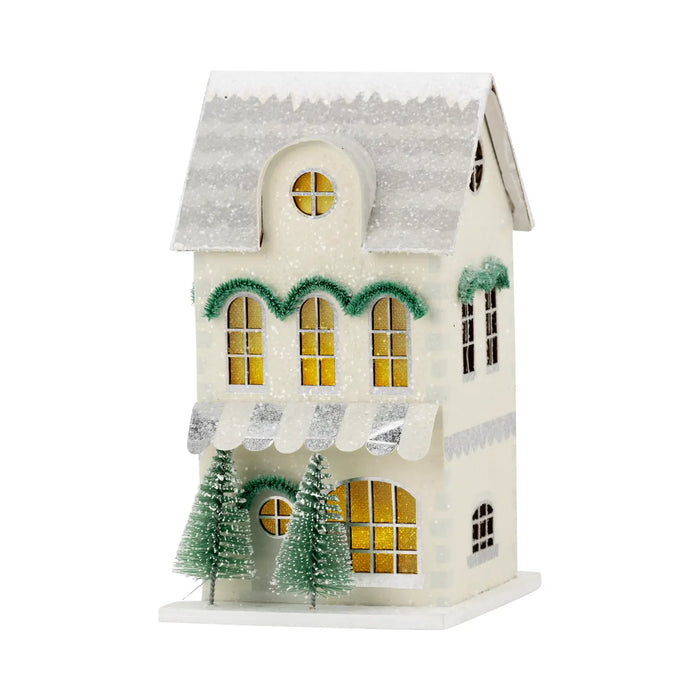 Christmas Village House - Two Story Neutral