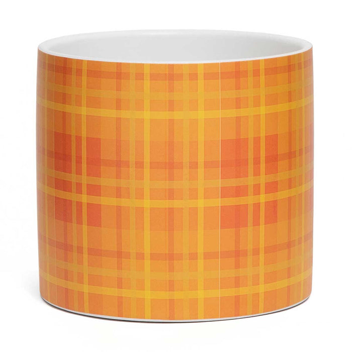 Fall Plaid Pot - Large