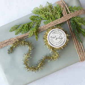Gold Tinsel Garland Spool