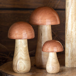 Copper Lacquer Topped Mushroom - Large