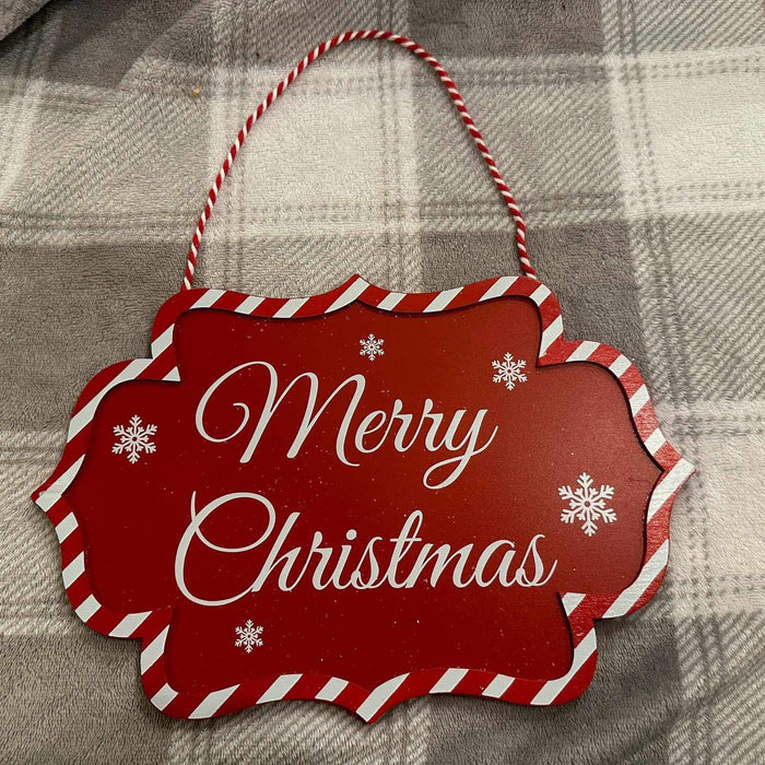 Wood ‘Merry Christmas’ Sign