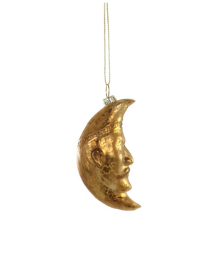 Crescent Man in the Moon Ornament