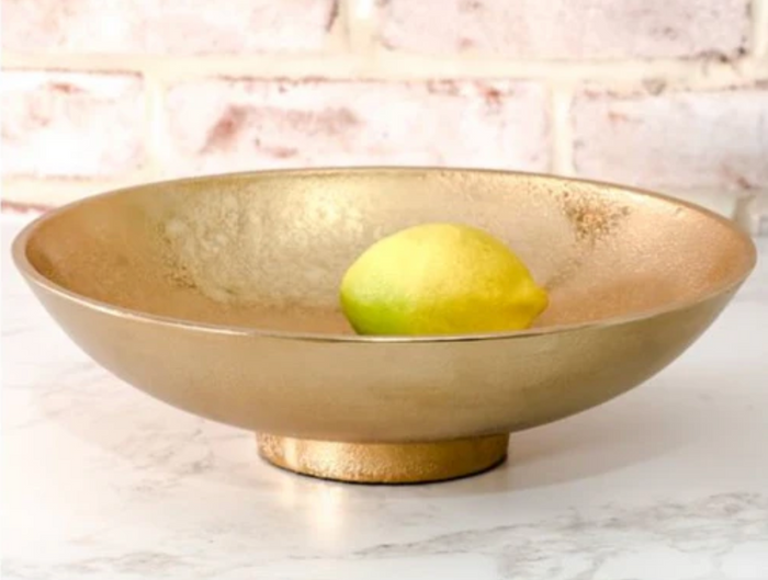 Gold Metal Decorative Bowl