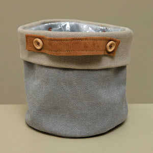 Dark Grey Canvas Pot Cover