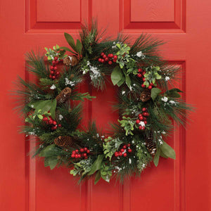 Wreath Chalet Christmas Mixed Pine