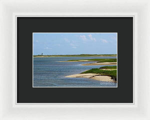 A Light in the Distance - Framed Print