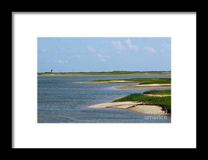 A Light in the Distance - Framed Print