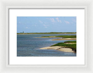 A Light in the Distance - Framed Print