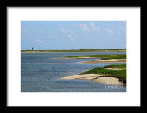 A Light in the Distance - Framed Print