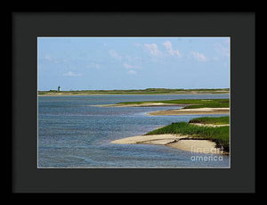 A Light in the Distance - Framed Print