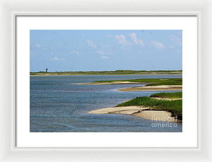 A Light in the Distance - Framed Print