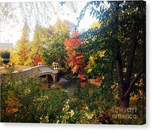 Autumn Bridge - Canvas Print