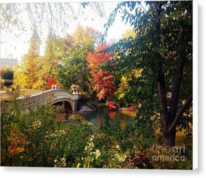 Autumn Bridge - Canvas Print