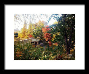 Autumn Bridge - Framed Print