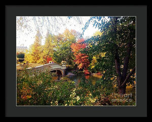 Autumn Bridge - Framed Print