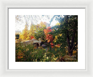 Autumn Bridge - Framed Print