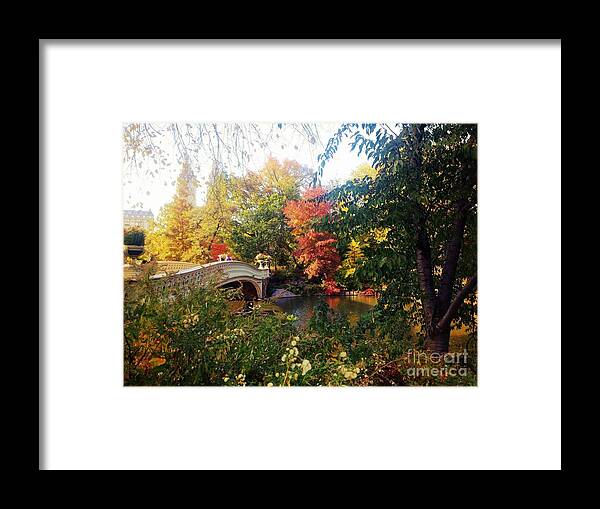 Autumn Bridge - Framed Print