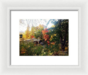 Autumn Bridge - Framed Print