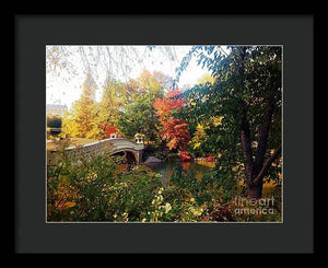 Autumn Bridge - Framed Print