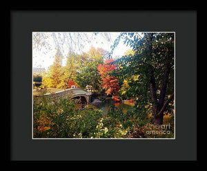 Autumn Bridge - Framed Print