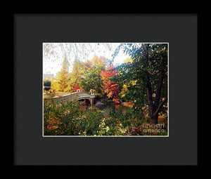 Autumn Bridge - Framed Print