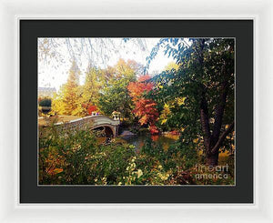 Autumn Bridge - Framed Print