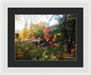 Autumn Bridge - Framed Print