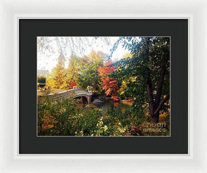 Autumn Bridge - Framed Print