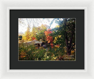 Autumn Bridge - Framed Print