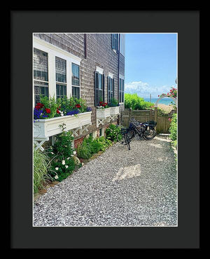 Bicycles and Beach Views - Framed Print