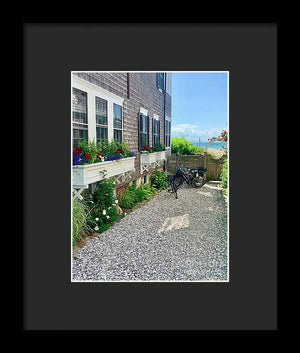 Bicycles and Beach Views - Framed Print