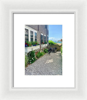 Bicycles and Beach Views - Framed Print