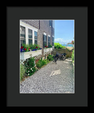 Bicycles and Beach Views - Framed Print