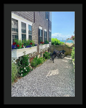 Bicycles and Beach Views - Framed Print